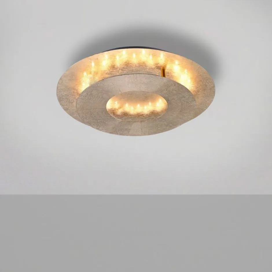 Paul Neuhaus Stilvolle LED Deckenleuchte schwenkbar 6 W in Blattgold< Deckenleuchten|Flurlampen