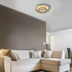 Paul Neuhaus Stilvolle LED Deckenleuchte schwenkbar 6 W in Blattgold< Deckenleuchten|Flurlampen