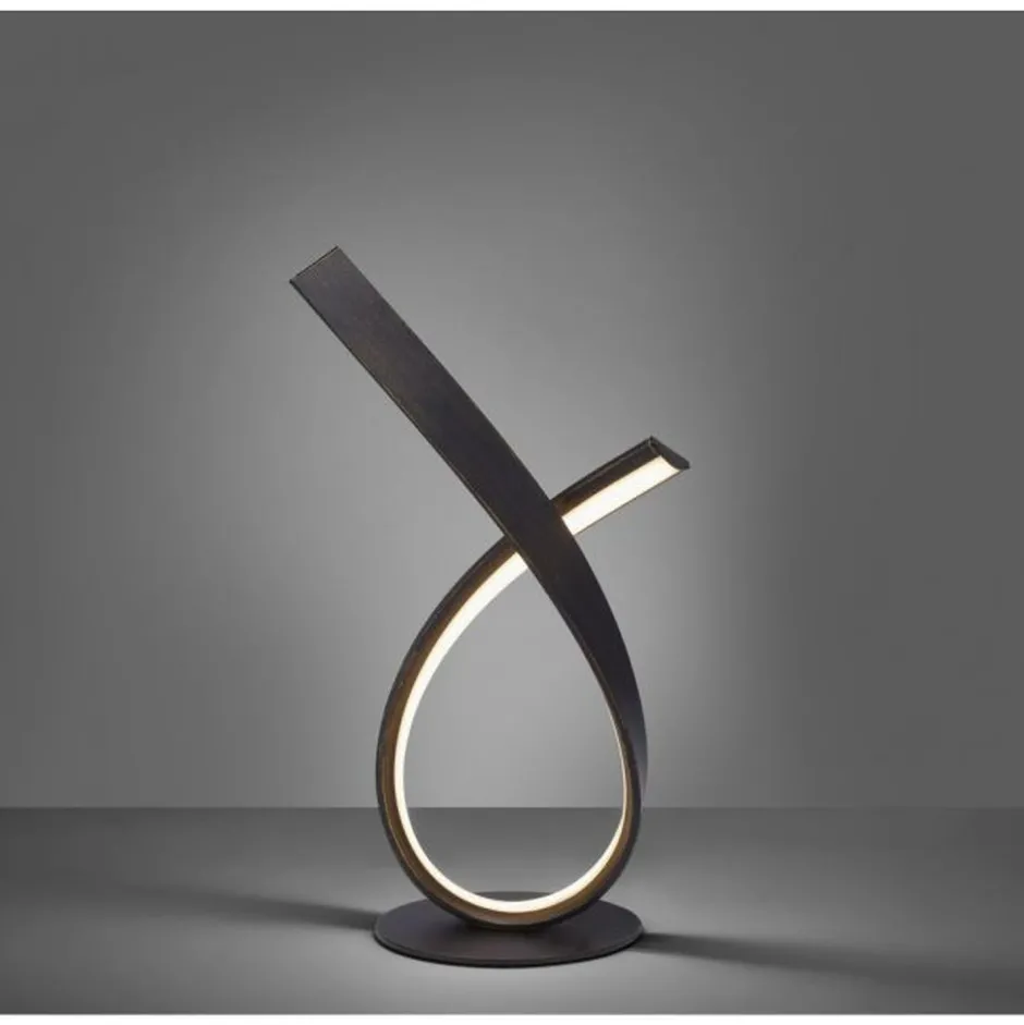 Paul Neuhaus Stilvolle LED Tischlampe in Rostbraun 38,5 cm dimmbar< Led Lampen|Schlafzimmer Lampen