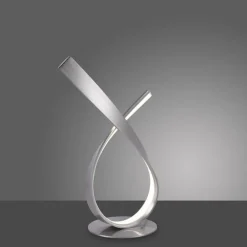 Paul Neuhaus Stilvolle LED Tischlampe in Stahl 3000 K 11 W dimmbar< Wohnzimmerlampen|Schlafzimmer Lampen