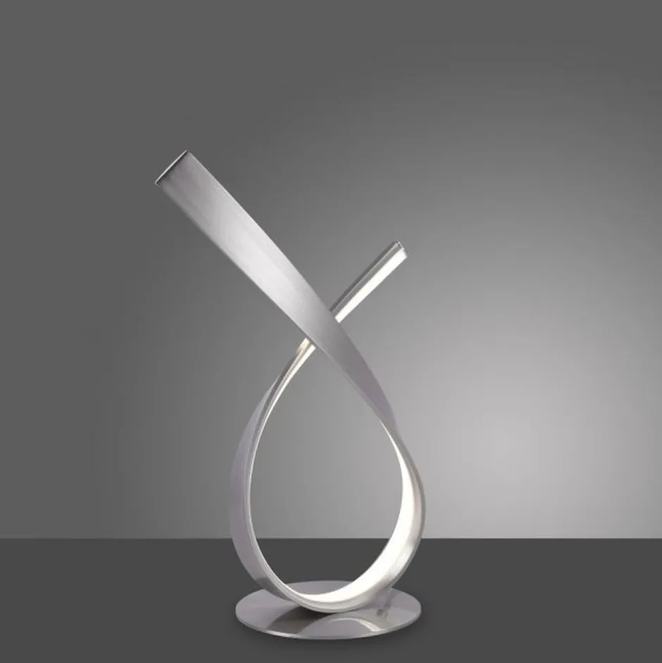 Paul Neuhaus Stilvolle LED Tischlampe in Stahl 3000 K 11 W dimmbar< Wohnzimmerlampen|Schlafzimmer Lampen