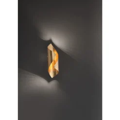 Paul Neuhaus Stilvolle LED Wandleuchte Schalter 3000 K in Blattgold< Flurlampen|Wohnzimmerlampen