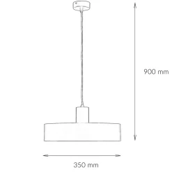 Hängelampen|Esszimmer Lampen*Sigma Stilvolle Pendellampe Rif Schwarz breiter Schirm
