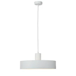 Sigma Stilvolle Pendellampe Rif Weiß breite Schirmform< Hängelampen|Esszimmer Lampen