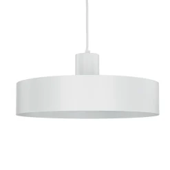 Sigma Stilvolle Pendellampe Rif Weiß breite Schirmform< Hängelampen|Esszimmer Lampen