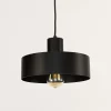 Sigma Stilvolle Pendellampe Schwarz Retro Schirmform< Hängelampen|Esszimmer Lampen