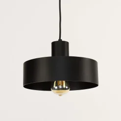 Sigma Stilvolle Pendellampe Schwarz Retro Schirmform< Hängelampen|Esszimmer Lampen