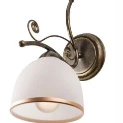 Wandleuchten|Küchenlampen*Lamkur Stilvolle Wandlampe NARELLA Shabby Schwarz