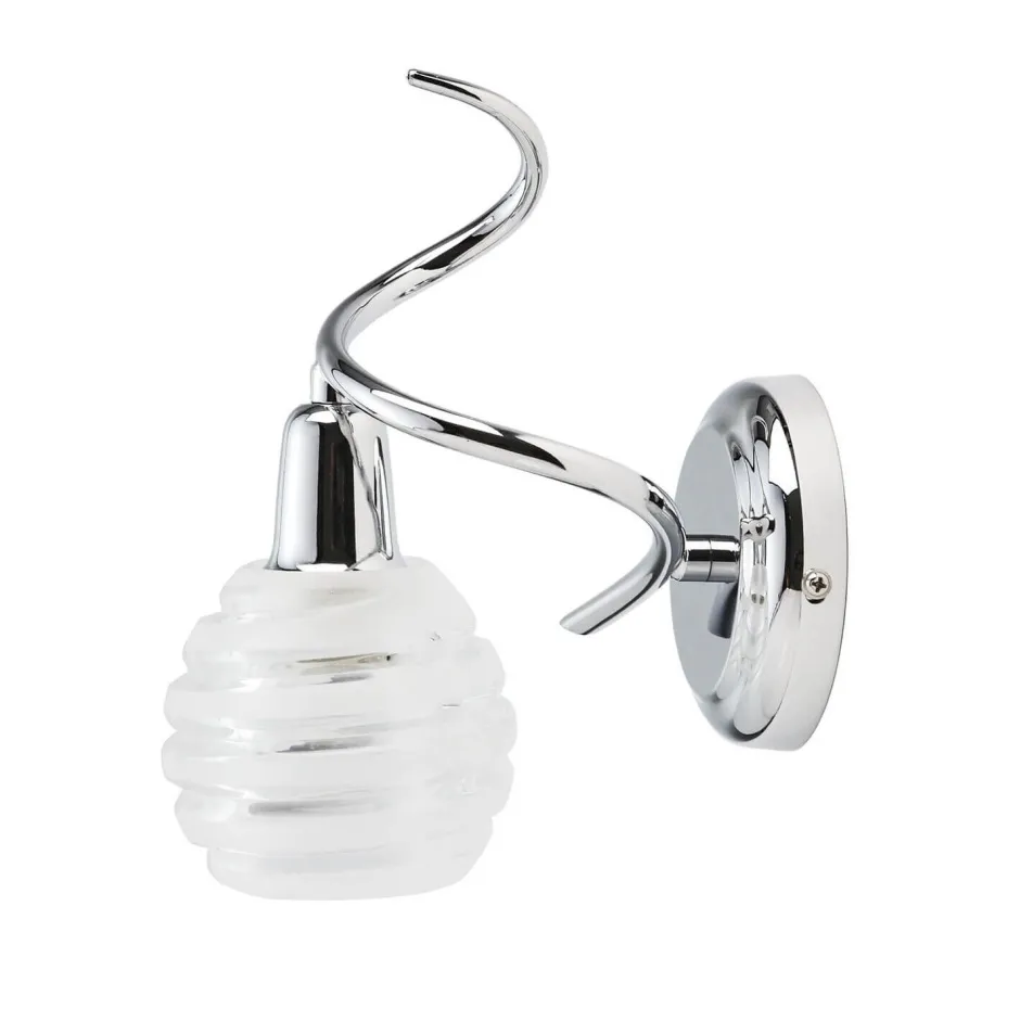 Wandleuchten|Flurlampen*Lampex Stilvolle Wandleuchte Serpe in Chrom