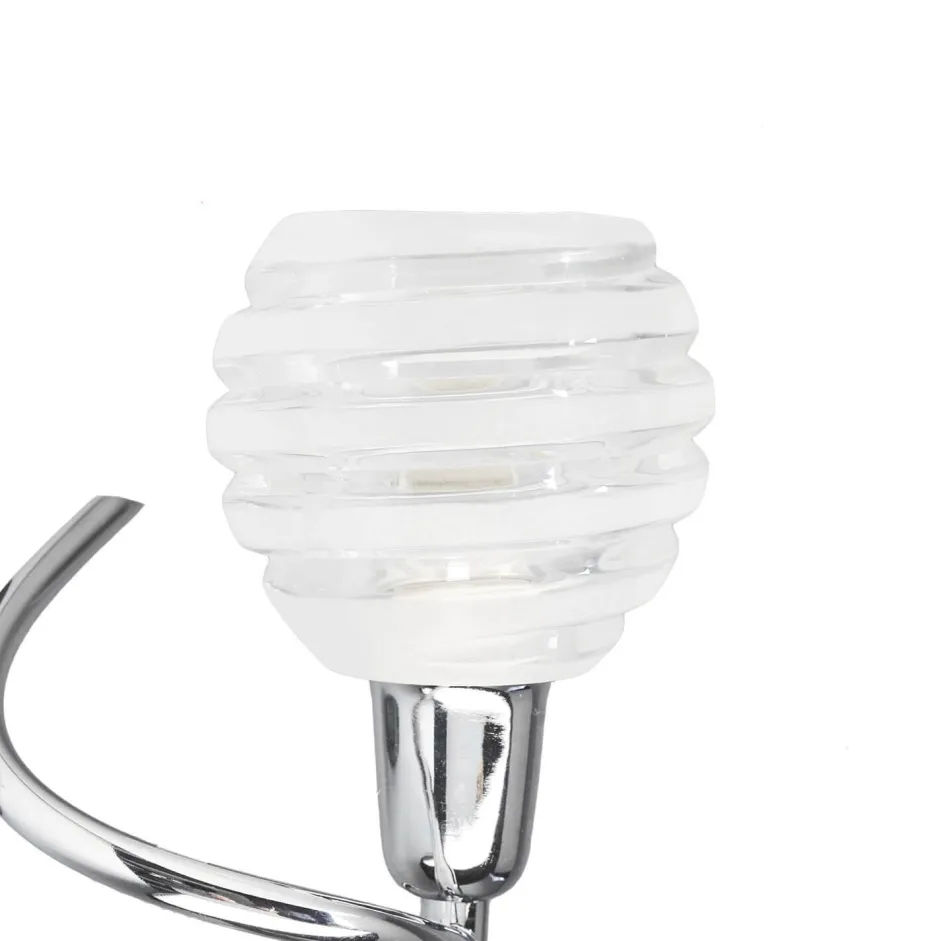 Wandleuchten|Flurlampen*Lampex Stilvolle Wandleuchte Serpe in Chrom