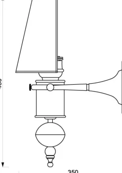 Laura Suardi Stilvolle Wandleuchte VELIERO Maritim aus Messing< Wandleuchten|Jugendstil Lampen