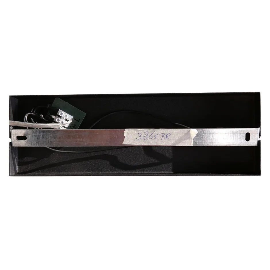 Steinhauer Stilvoller Wandstrahler Schwarz Bernstein E27 B:40 cm< Spots|Wandleuchten