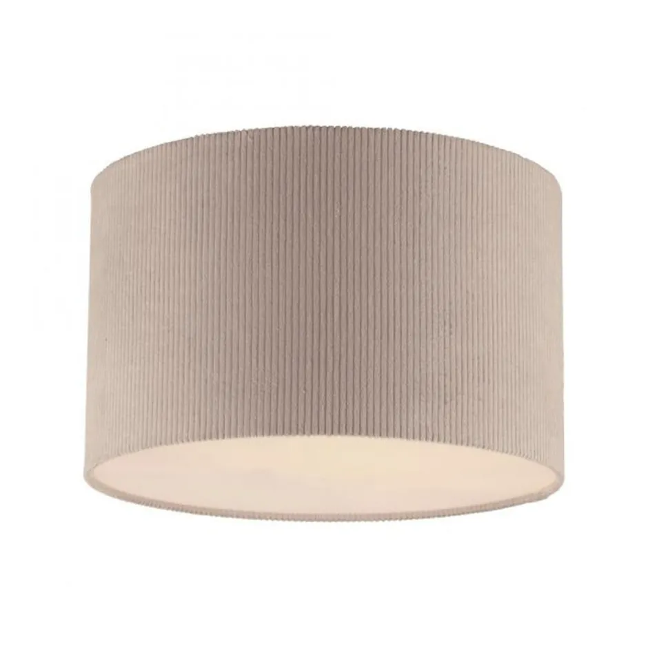 Just Light Stoff Deckenlampe blendarm Beige E27 Ø35 cm gemütlich< Wohnzimmerlampen|Stofflampen