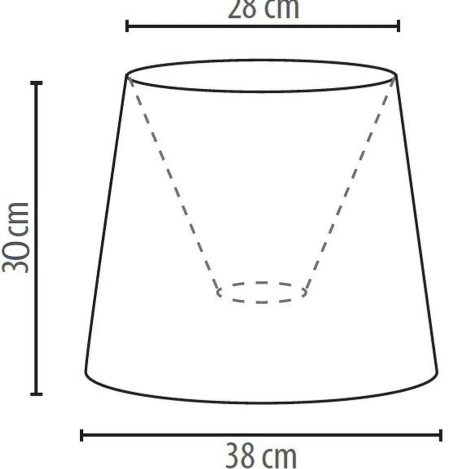 Duolla Stoff Lampenschirm Creme Weiß Stehlampe groß E27< Lampenschirme
