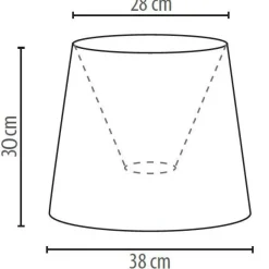 Duolla Stoff Lampenschirm Stehlampe Weiß Rosa Blumen E27< Lampenschirme