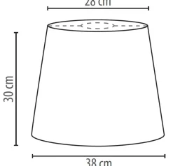 Lampenschirme*Duolla Stoff Lampenschirm Weiß Rosa E27 Pendelleuchte