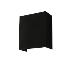 Duolla Stoff Wandleuchte Schwarz eckig E27 Loft Design ALICE< Wandleuchten|Flurlampen