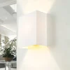 Duolla Stoff Wandleuchte Weiß eckig Loft Modern E27 ALICE< Stofflampen|Wohnzimmerlampen