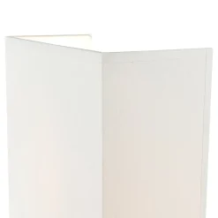 Duolla Stoff Wandleuchte Weiß eckig Loft Modern E27 ALICE< Stofflampen|Wohnzimmerlampen