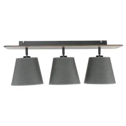Deckenleuchten|Flurlampen*Nowodvorski Stoffschirm Deckenleuchte AWINION in Grau 3-flmg