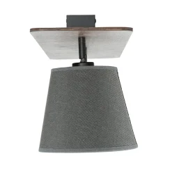 Deckenleuchten|Flurlampen*Nowodvorski Stoffschirm Deckenleuchte AWINION in Grau 3-flmg