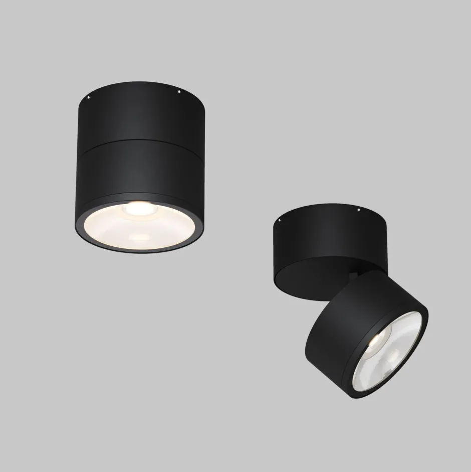 Moderne Außenleuchten|Led Außenleuchten*Maytoni Strahler außen Metall Glas LED IP54 verstellbar Graphit