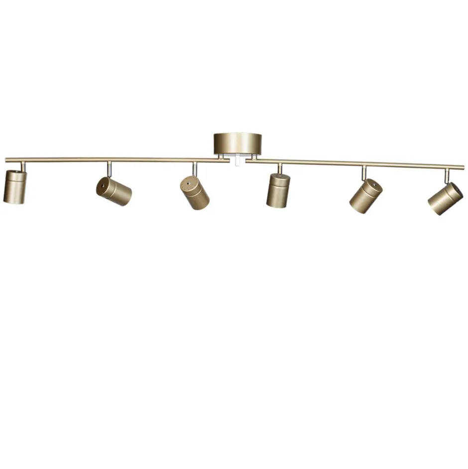 By Rydéns Strahler Metall GU10 verstellbar in Gold 124 cm lang Retro< Flurlampen|Wohnzimmerlampen
