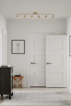 By Rydéns Strahler Metall GU10 verstellbar in Gold 124 cm lang Retro< Flurlampen|Wohnzimmerlampen