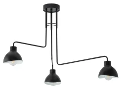 Deckenleuchten|Moderne Lampen*Sigma Stylische Deckenleuchte Schwarz Weiß E27 3-flammig