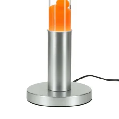 Easylight Stylische Lavalampe Orange Transparent rund ALAN< Retro Lampen|Lavalampen
