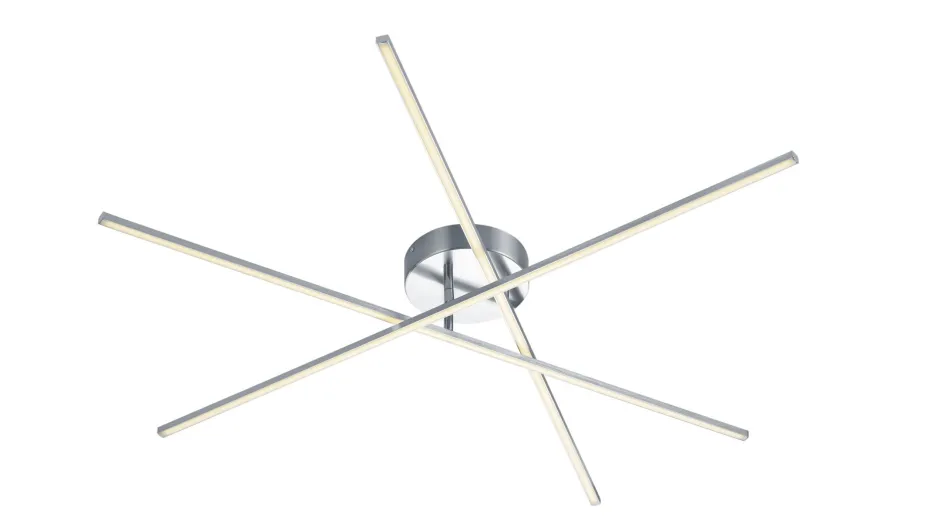 Flurlampen|Bürolampen*Trio Reality Stylische LED Deckenlampe Metall B:100 cm 9 W dimmbar