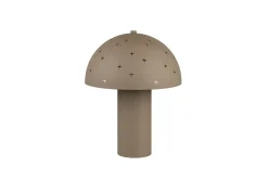 Trio Reality Stylische Tischlampe Taupe Metall E14 32,5 cm Sterne< Wohnzimmerlampen|Metall Lampen