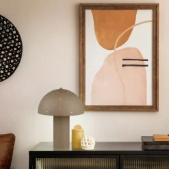 Trio Reality Stylische Tischlampe Taupe Metall E14 32,5 cm Sterne< Wohnzimmerlampen|Metall Lampen