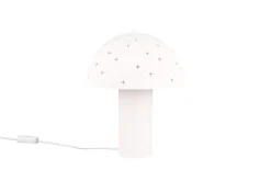 Wohnzimmerlampen|Metall Lampen*Trio Reality Stylische Tischleuchte Weiß Metall E14 32,5 cm Sterne