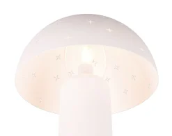 Wohnzimmerlampen|Metall Lampen*Trio Reality Stylische Tischleuchte Weiß Metall E14 32,5 cm Sterne