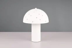 Wohnzimmerlampen|Metall Lampen*Trio Reality Stylische Tischleuchte Weiß Metall E14 32,5 cm Sterne