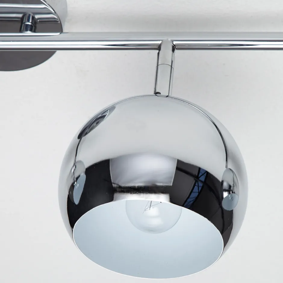 Invicta Interior Stylischer Deckenstrahler Chrom Retro lang E14< Designerlampen|Retro Lampen