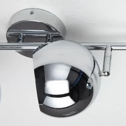 Invicta Interior Stylischer Deckenstrahler Chrom Retro lang E14< Designerlampen|Retro Lampen