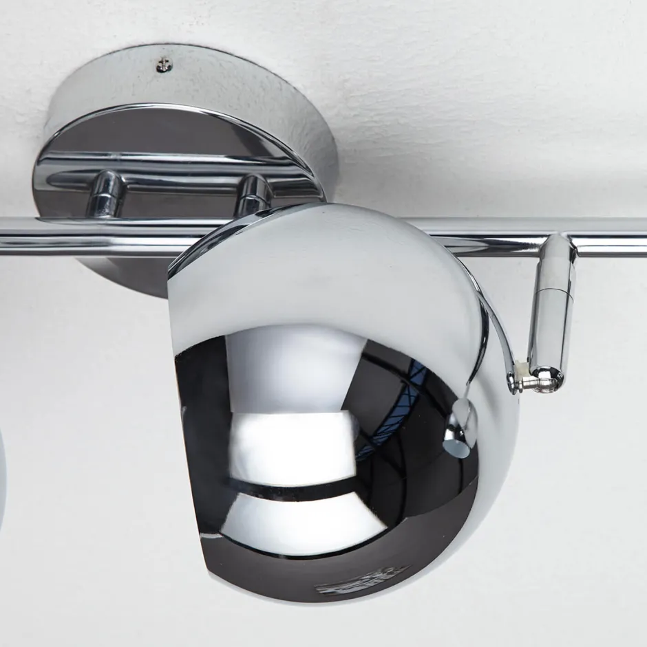 Invicta Interior Stylischer Deckenstrahler Chrom Retro lang E14< Designerlampen|Retro Lampen