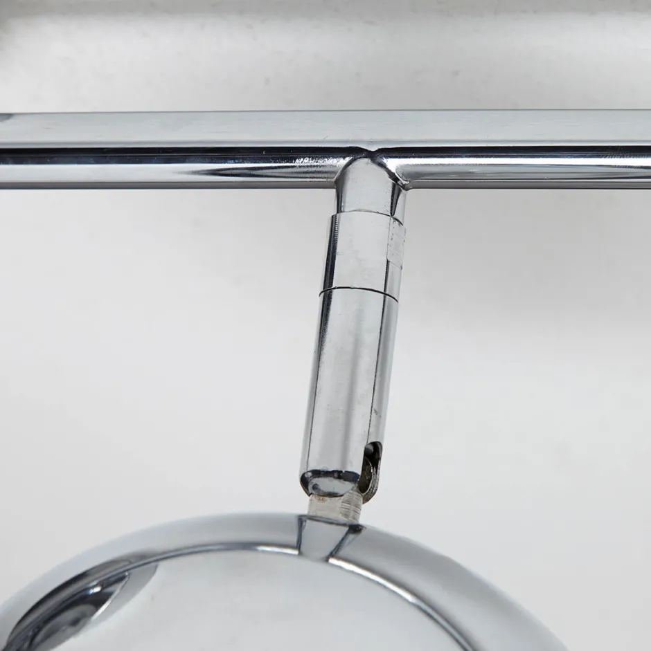 Invicta Interior Stylischer Deckenstrahler Chrom Retro lang E14< Designerlampen|Retro Lampen