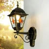 Rustikale Lampen|Rustikale Außenleuchten*Easylight Tiffany Stil Lampe außen Gold Antik E27 SALZBURG