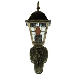 Rustikale Lampen|Rustikale Außenleuchten*Easylight Tiffany Stil Lampe außen Gold Antik E27 SALZBURG