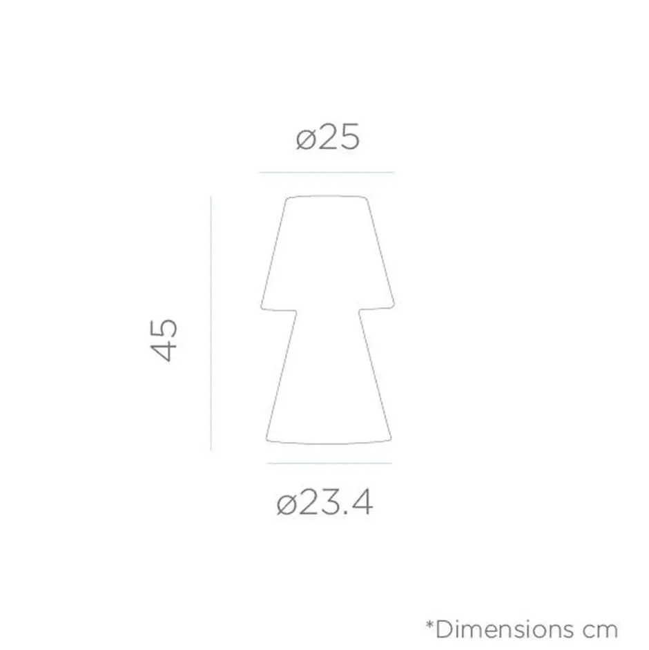 Newgarden Tischlampe außen 45 cm IP65 Weiß E27 Stecker Kabel 6000K< Metall Lampen|Outdoor Tischleuchten