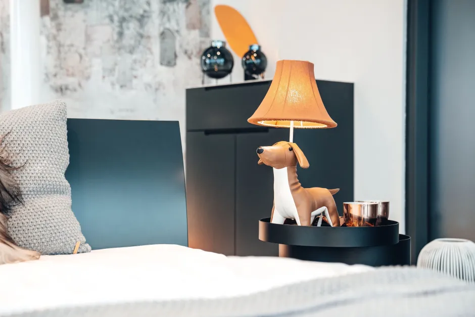 Happy Lamps Tischlampe Braun Hund 48 cm Kinderzimmer Wohnzimmer<Kinder Kinderzimmerlampen|Kinderlampen