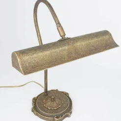 Giovanni Battista Tischlampe Bronze Hell aus Echt-Messing Premium< Tischlampen|Bürolampen