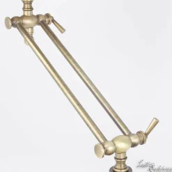 Giovanni Battista Tischlampe Bronze Hell Stoffschirm Snodo< Tischlampen|Schlafzimmer Lampen