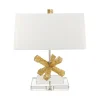 Elstead Tischlampe CERAS Gold Weiß H:46cm Wohnzimmer Lampe< Schlafzimmer Lampen|Stofflampen