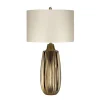 Elstead Tischlampe E27 67 cm in Bronze Weiß Keramik Stoff< Tischlampen|Schlafzimmer Lampen