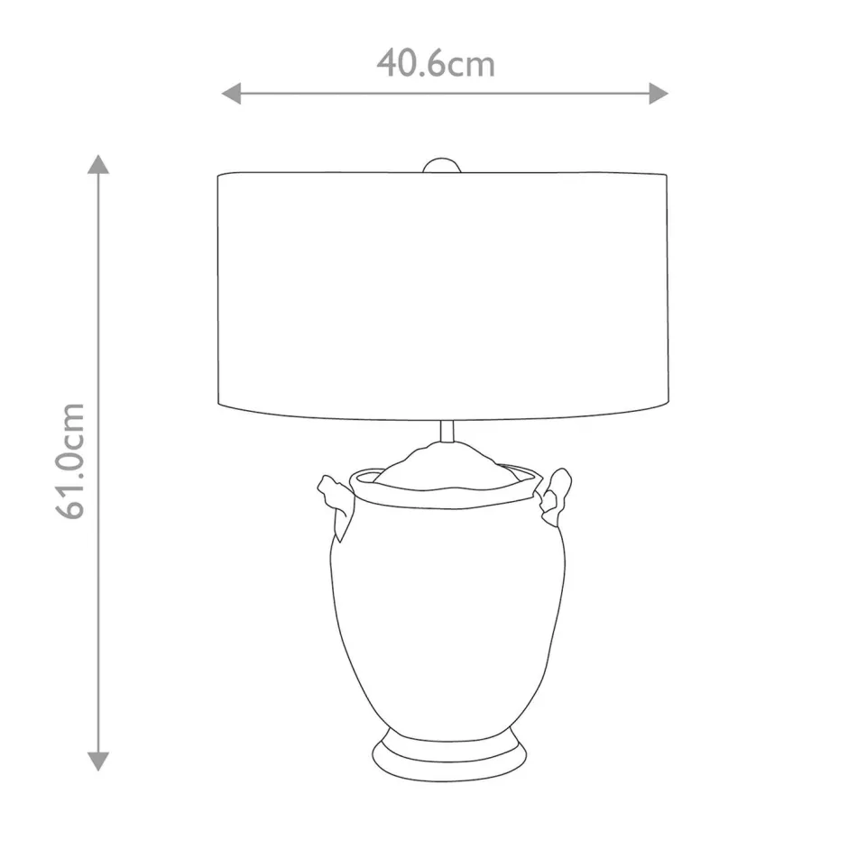 Wohnzimmerlampen|Metall Lampen*Elstead Tischlampe E27 Silber Antik Gold 61 cm hoch Klassisch