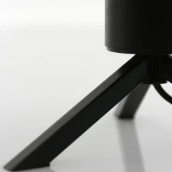 Tischlampen|Schlafzimmer Lampen*Steinhauer Tischlampe Glasschirm Schwarz Rauchgrau 23 cm elegant